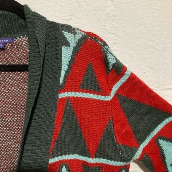Aheero Open Front Aztec Knit Cardigan - Size M/L - Picture 4 of 5